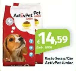 Roque Supermercados Ração Seca p/Cão ActivPet Junior promoção