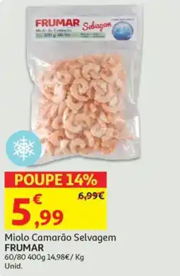 Auchan Miolo Camarão Selvagem FRUMAR promoção