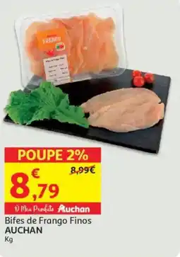 Auchan Bifes de Frango Finos AUCHAN promoção
