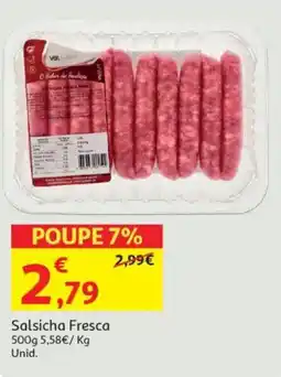 Auchan Salsicha Fresca promoção