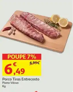 Auchan Porco Tiras Entrecosto Piano Vácuo promoção