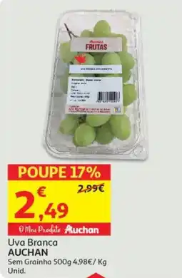 Auchan Uva Branca AUCHAN promoção