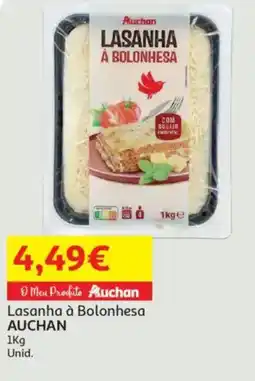 Auchan Lasanha à Bolonhesa AUCHAN promoção