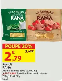 Auchan Ravioli RANA Atum e Tomate promoção