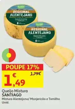Auchan Queijo Mistura SANTIAGO promoção