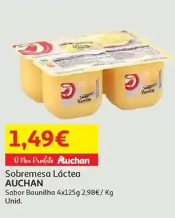 Auchan Sobremesa Láctea AUCHAN promoção