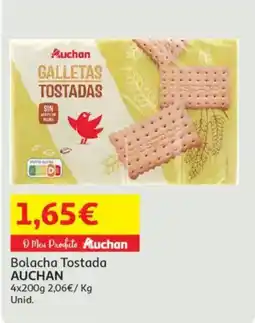 Auchan Bolacha Tostada AUCHAN promoção