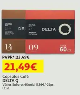 Auchan Cápsulas Café DELTA Q promoção