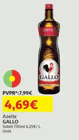 Auchan Azeite GALLO Subtil promoção