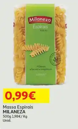 Auchan Massa Espirais MILANEZA promoção