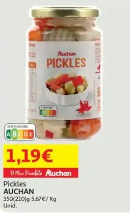 Auchan Pickles AUCHAN promoção