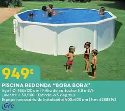 Bricomarché Piscina redonda "bora bora" promoção