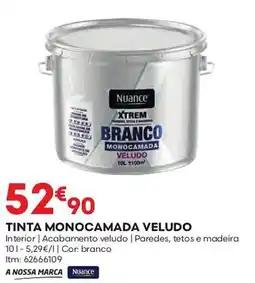 Bricomarché Tinta monocamada veludo promoção