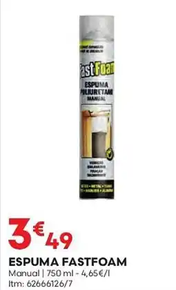 Bricomarché Espuma fastfoam manua promoção
