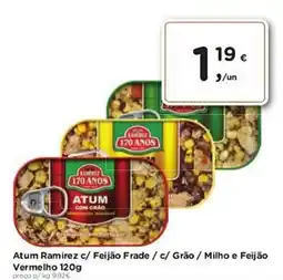 Aqui é fresco Atum Ramirez c/ Feijão Frade /c/ Grão / Milho e Feijão Vermelho promoção