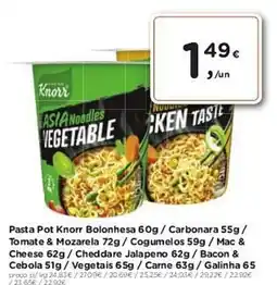 Aqui é fresco Pasta Pot Knorr Bolonhesa promoção