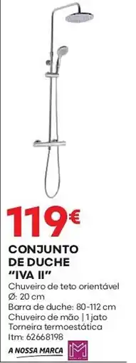 Bricomarché Conjunto de duche "iva ii" promoção