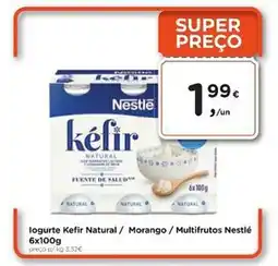 Aqui é fresco logurte Kefir Natural / Morango / Multifrutos Nestlé promoção