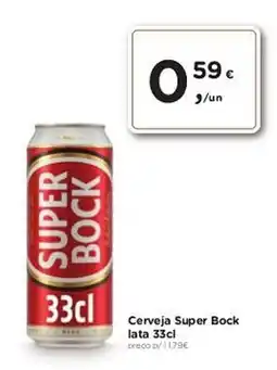 Aqui é fresco Cerveja Super Bock lata promoção