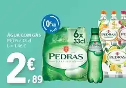 E.Leclerc Pedras - agua com gas promoção