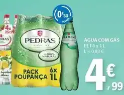 E.Leclerc Pedras - água com gas promoção