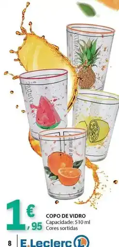 E.Leclerc E.leclerc - copo de vidro promoção