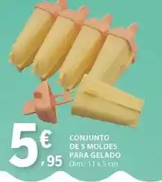 E.Leclerc Dim - conjunto de 5 moldes para gelado promoção