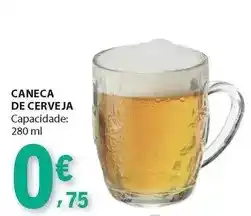 E.Leclerc Caneca de cerveja promoção