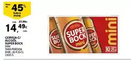 Continente Bom dia Mini - cerveja c/alcool super bock promoção