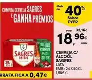 Continente Bom dia Sagres - cerveja c/ alcool promoção