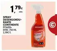 Continente Bom dia Continente - spray desengordu-rante promoção