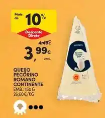 Continente Continente - queijo pecorino romano promoção