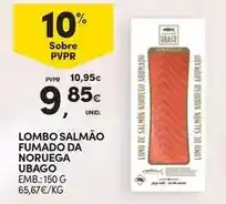 Continente Lombo salmão fumado da noruega promoção