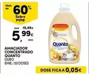 Continente Quanto - amaciador concentrado promoção