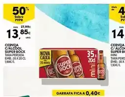 Continente Mini - cerveja c/alcool super bock promoção