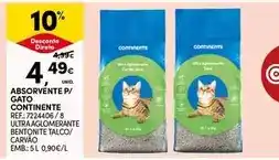 Continente Continente - absorvente p/ gato promoção