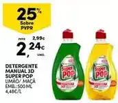 Continente Super pop - detergente manual 3d promoção