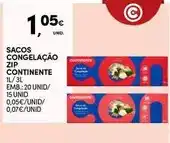 Continente Continente - sacos congelação zip promoção