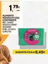 Continente Continente - alimento humido p/cao promoção