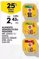Continente Pedigree - alimento humido p/ cão promoção