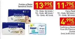 Recheio Dodot - fraldas p/bebé promoção