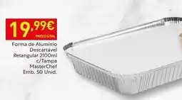 Recheio Masterchef - forma de aluminio descartavel retangular promoção
