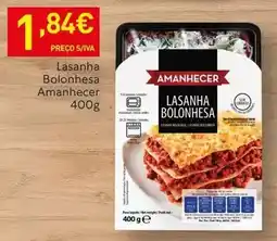 Recheio Amanhecer - lasanha bolonhesa promoção