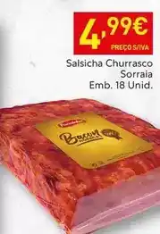 Recheio Salsicha sorraia emb. 18 unid promoção