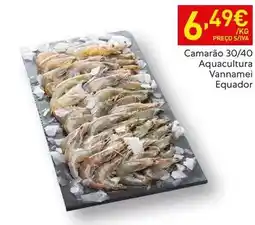 Recheio Aquacultura - camarão 30/40 promoção