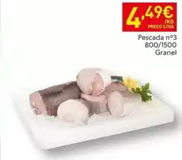 Recheio Pescada no3 800/1500 granel promoção