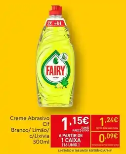 Recheio Fairy - creme abrasivo promoção
