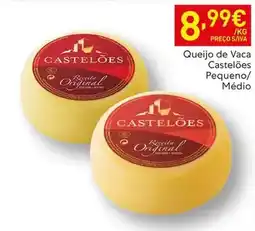 Recheio Castelões - queijo de vaca pequeno/médio promoção