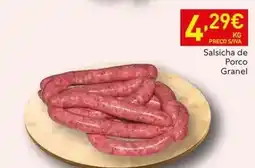 Recheio Salsicha de porco granel promoção