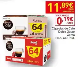 Recheio Sical - cápsulas de café dolce gusto gama promoção